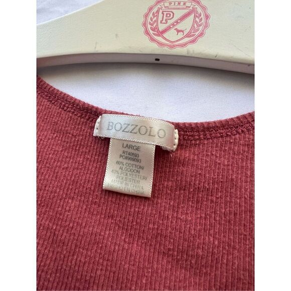 Bozzolo Red Crop Tank Top Woman’s Size Large - Picture 3 of 4